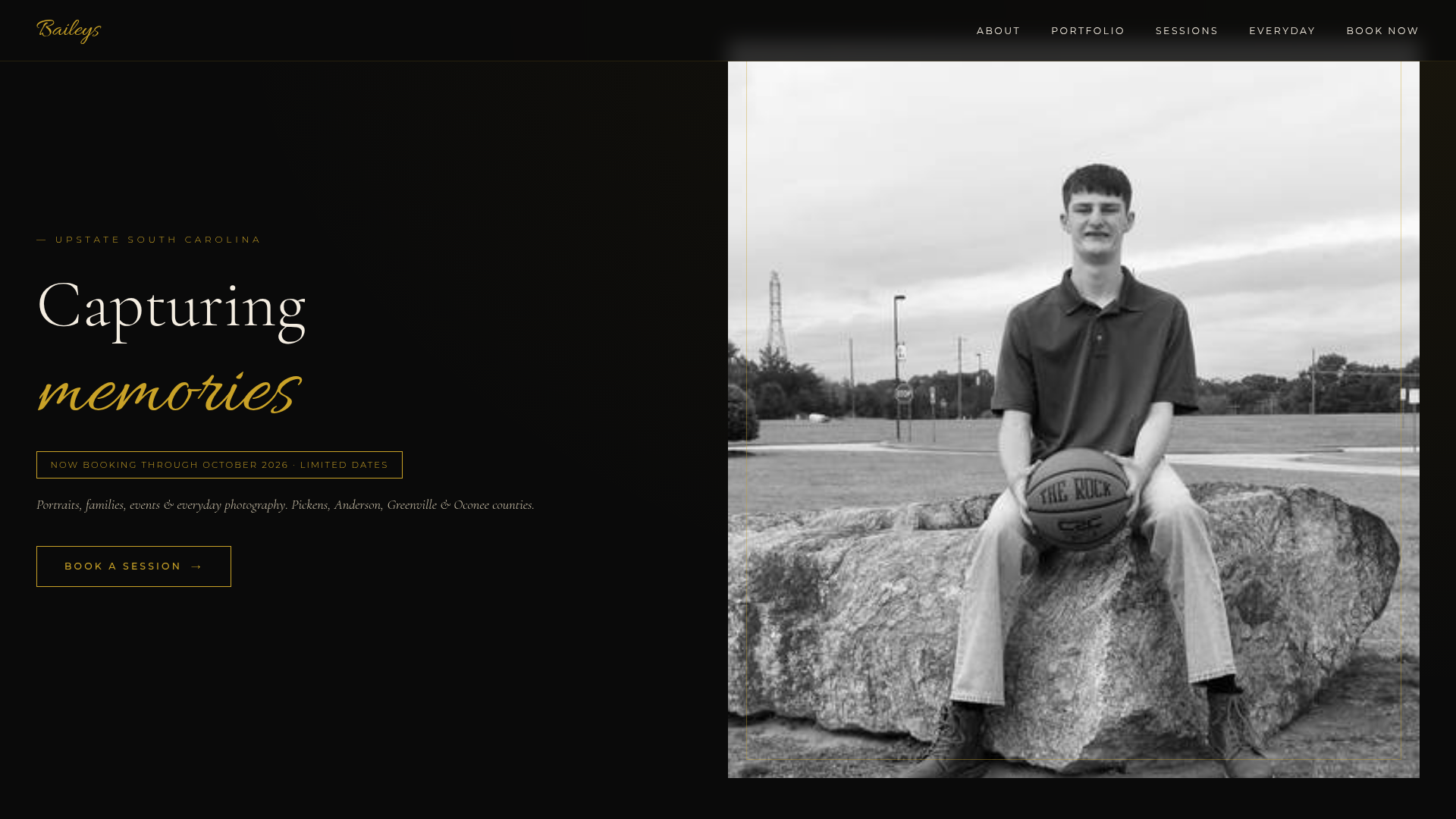 Live capture of baileymphoto.com